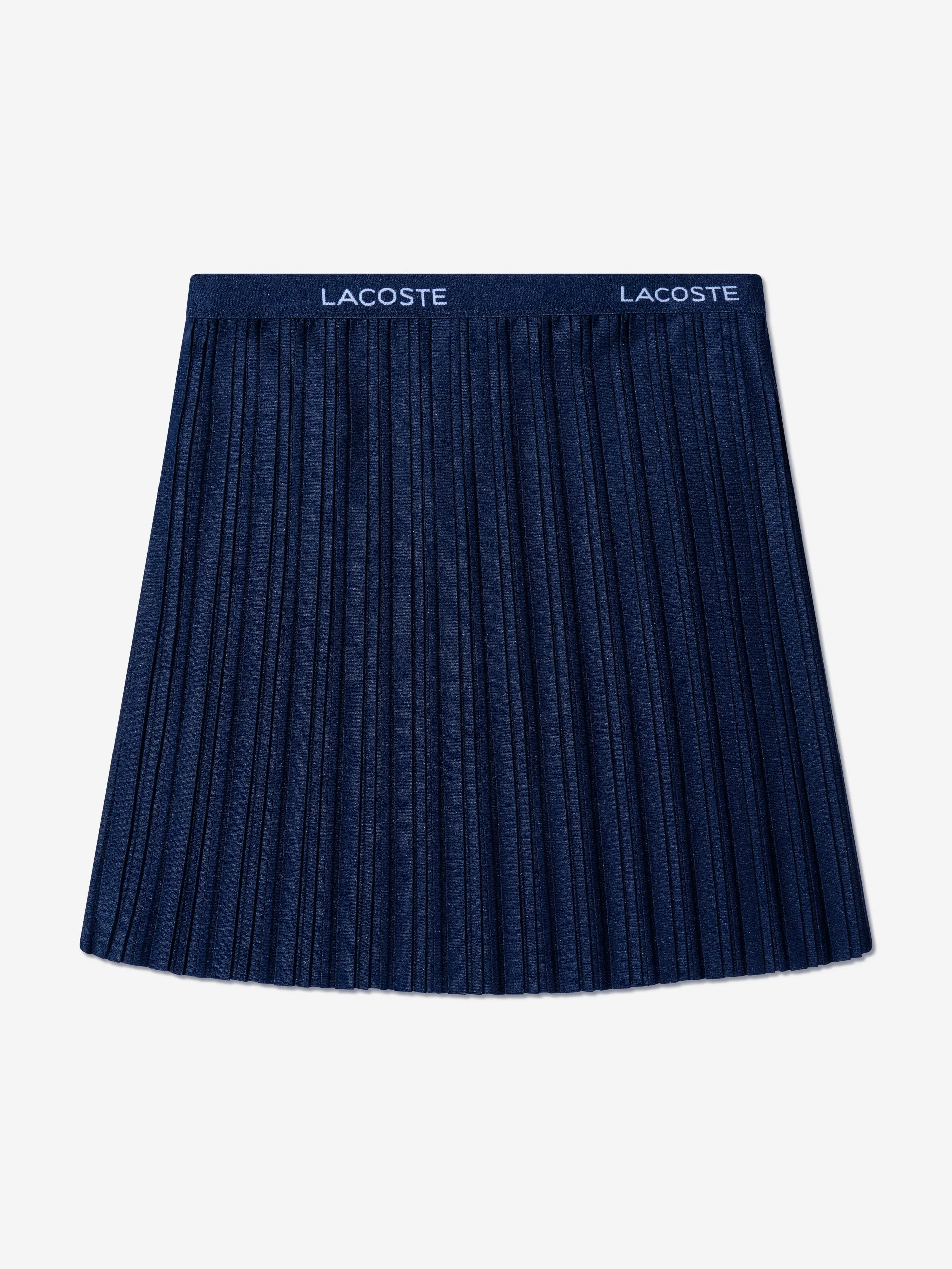 Lacoste Girls Pleated Skirt in Navy