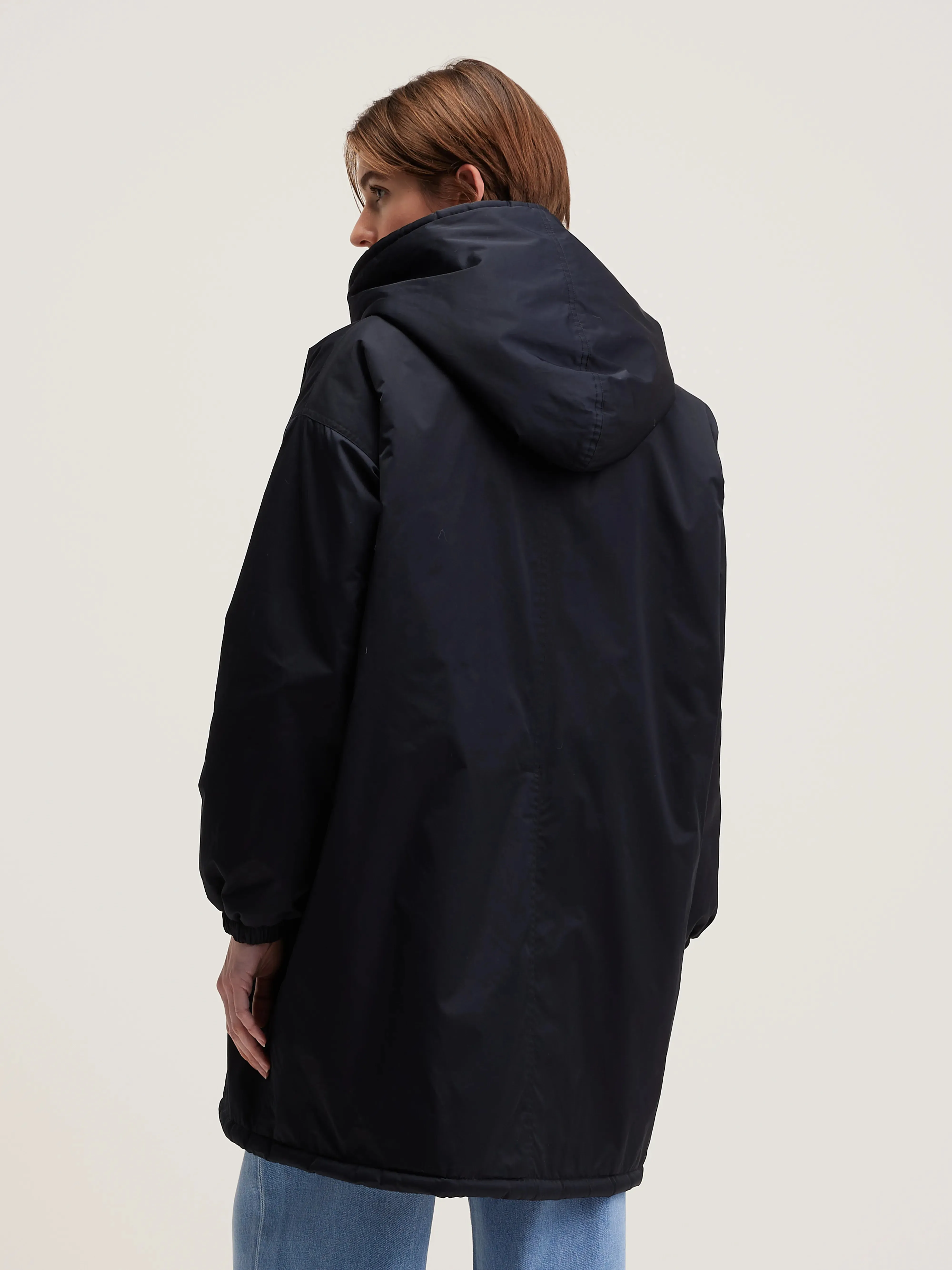 Laos hooded parka (242 / W / OFF BLACK)