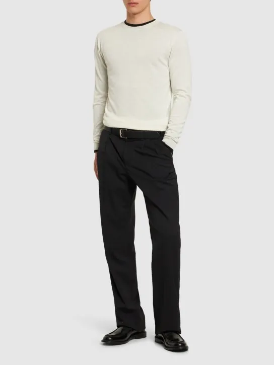 Lardini   Wool blend crewneck sweater 