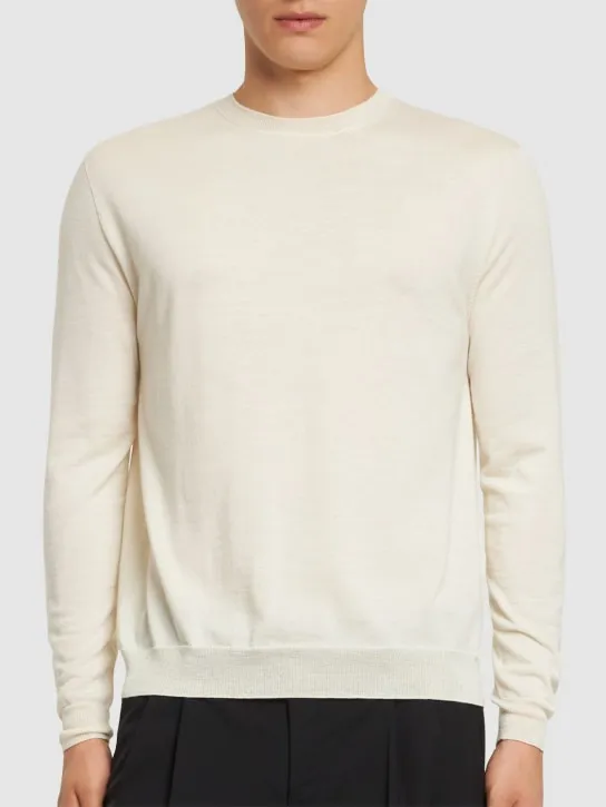 Lardini   Wool blend crewneck sweater 