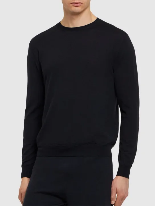 Lardini   Wool blend crewneck sweater 