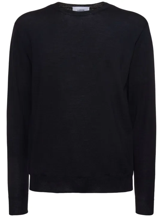 Lardini   Wool blend crewneck sweater 