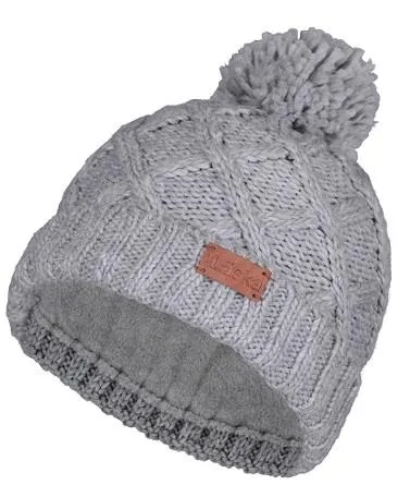 Laska Cable Knit Pom Pom Hat