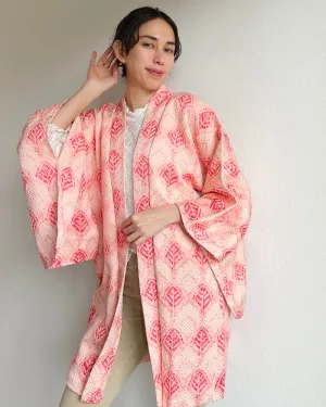 Leaf Textile Shibori Haori Kimono Jacket