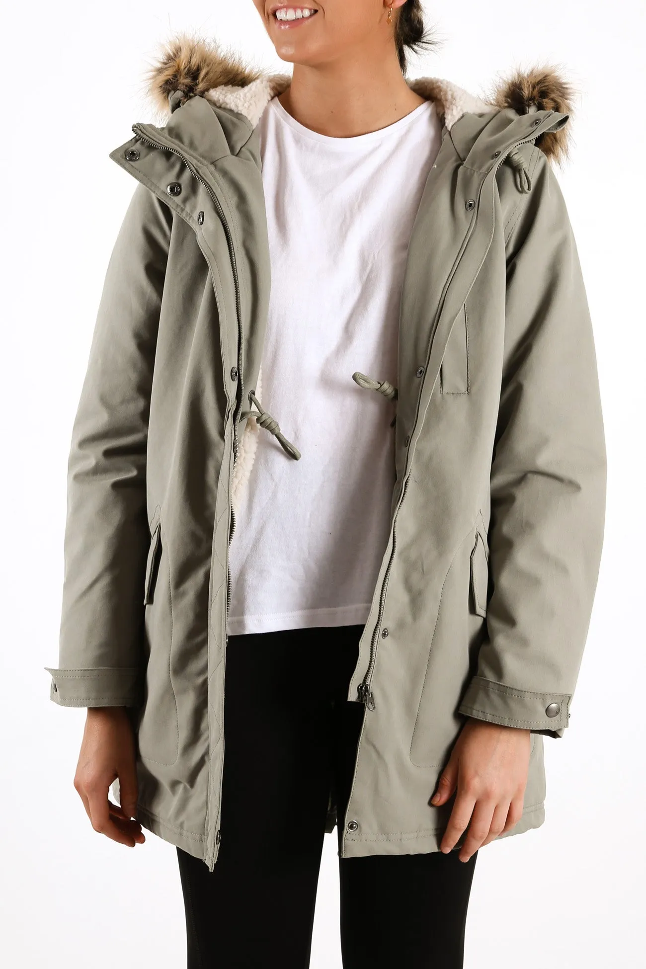 Less Is More 5K Parka Green Tea