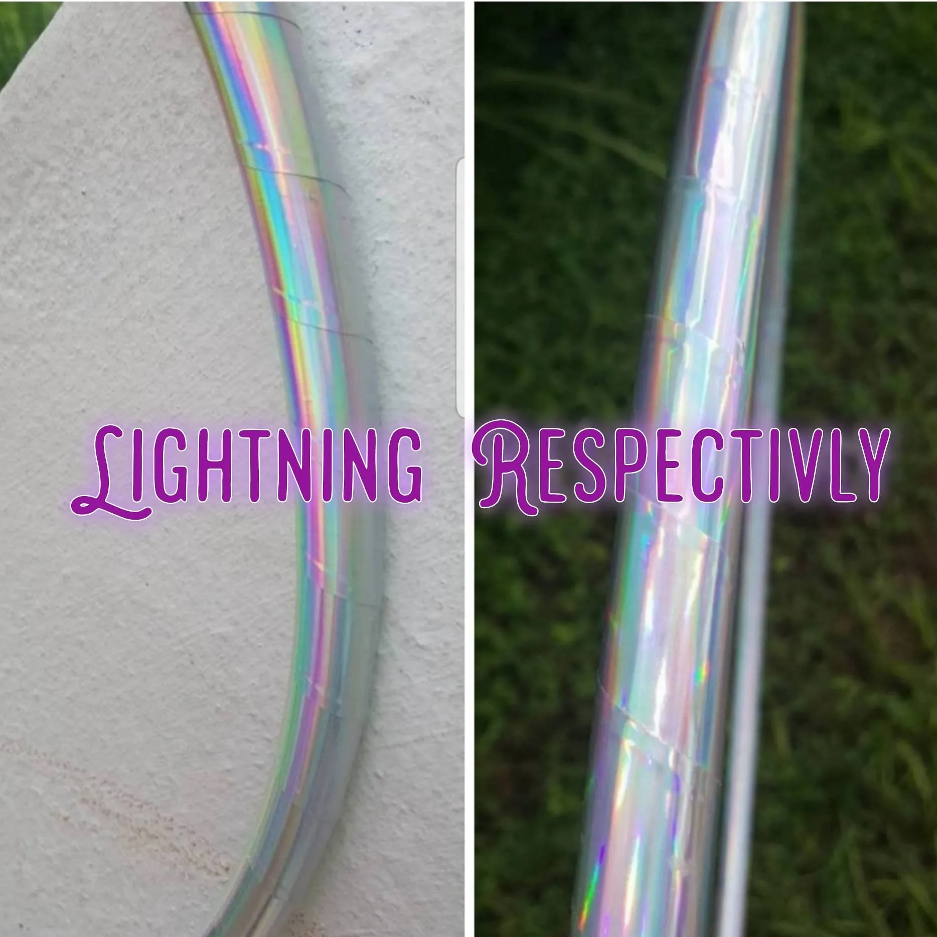 Lightning Respectivly Taped Hula Hoop