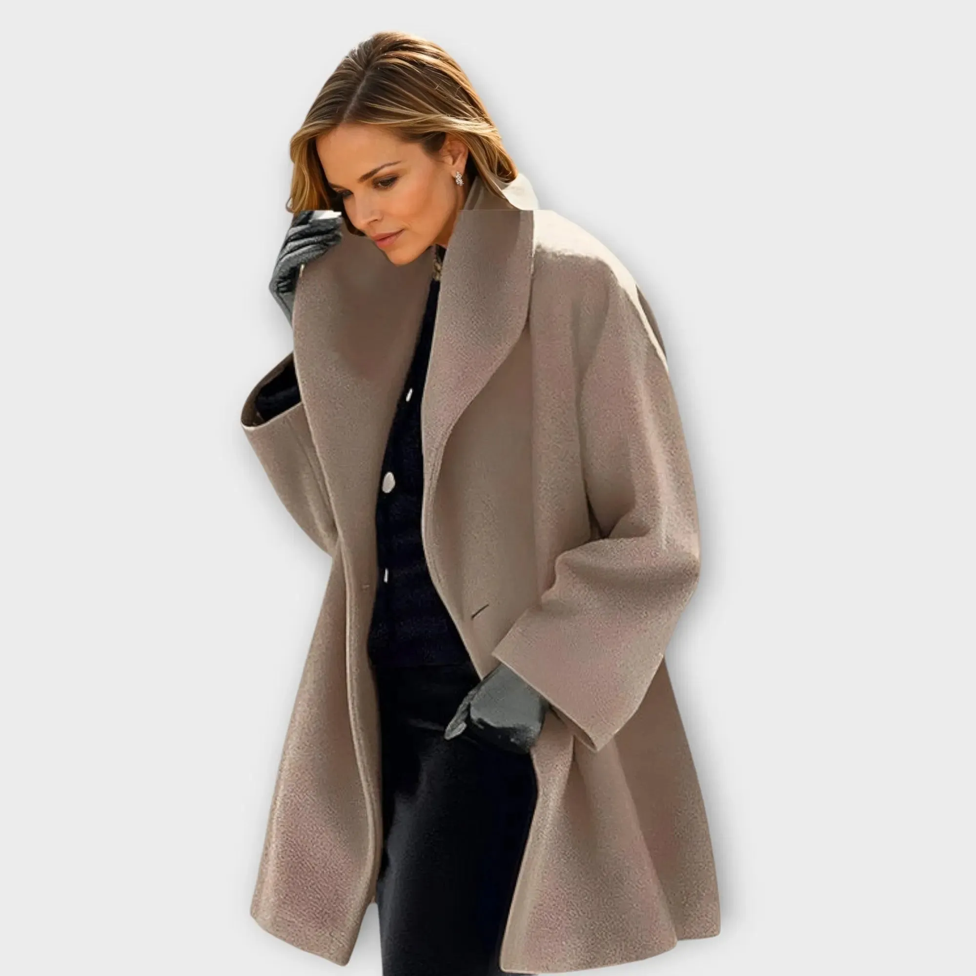 Luxury Insulated Wool Coat with Windproof and Waterproof Features for Cold Weather Fashion