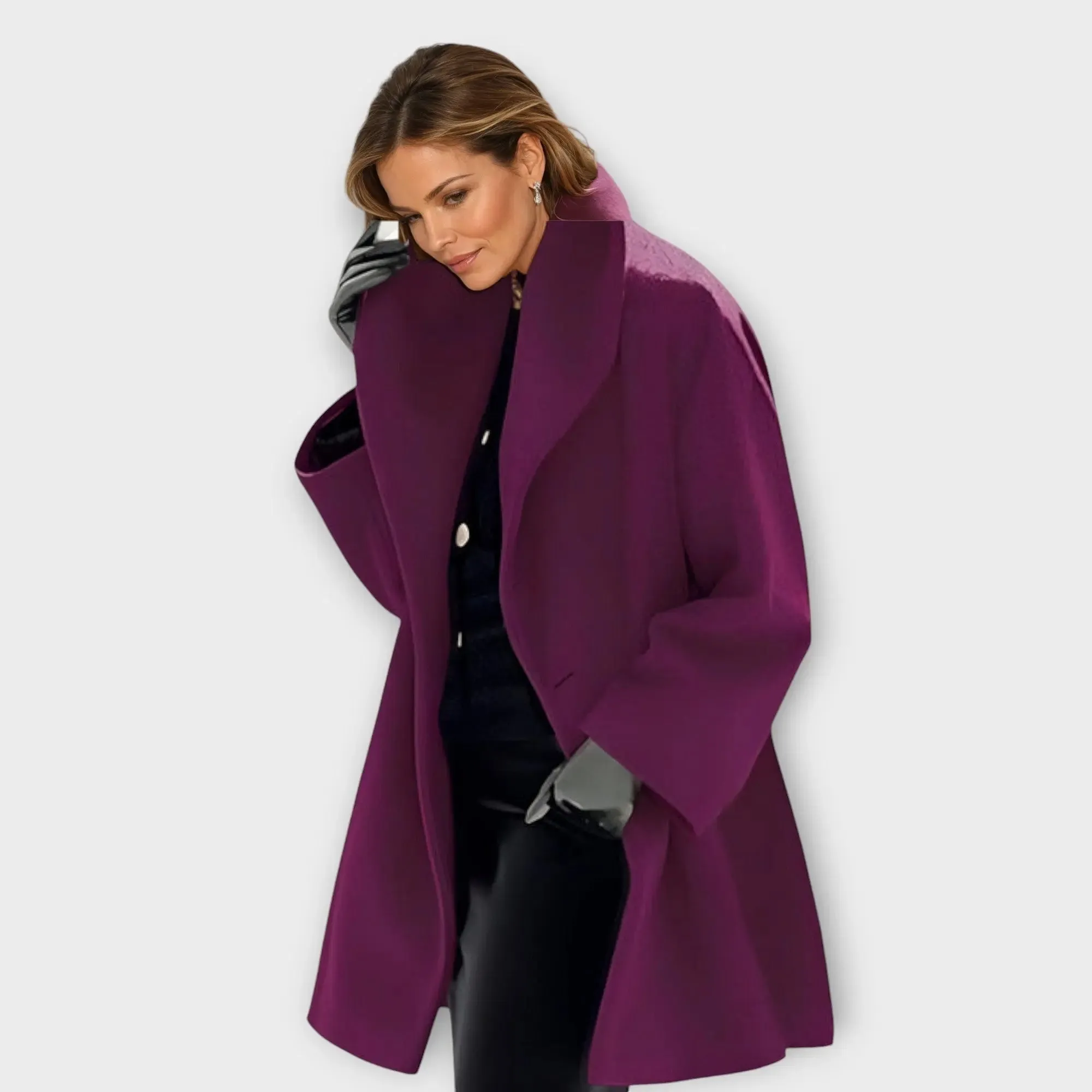 Luxury Insulated Wool Coat with Windproof and Waterproof Features for Cold Weather Fashion