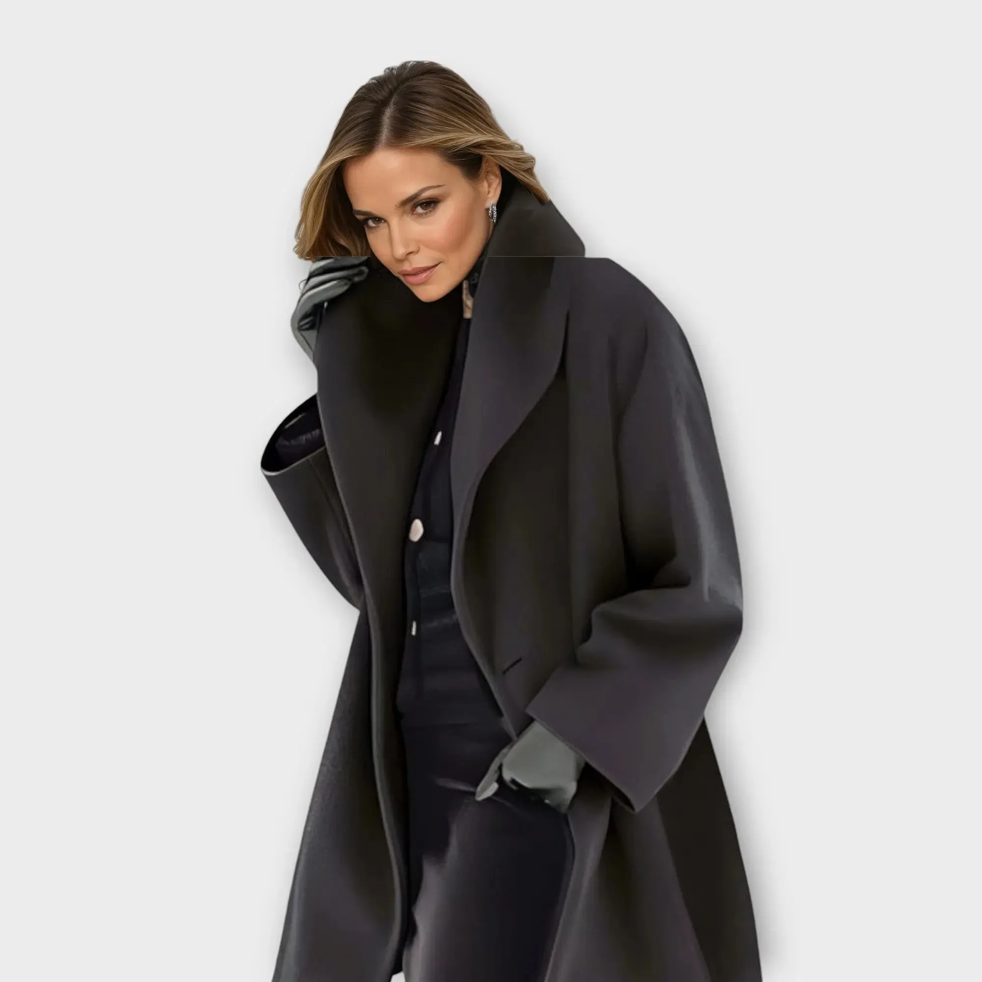 Luxury Insulated Wool Coat with Windproof and Waterproof Features for Cold Weather Fashion