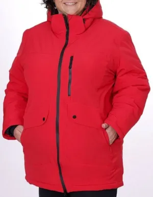 Manteau Isolé Turin Taille Plus (Cherry Barbados) de Sportive Plus