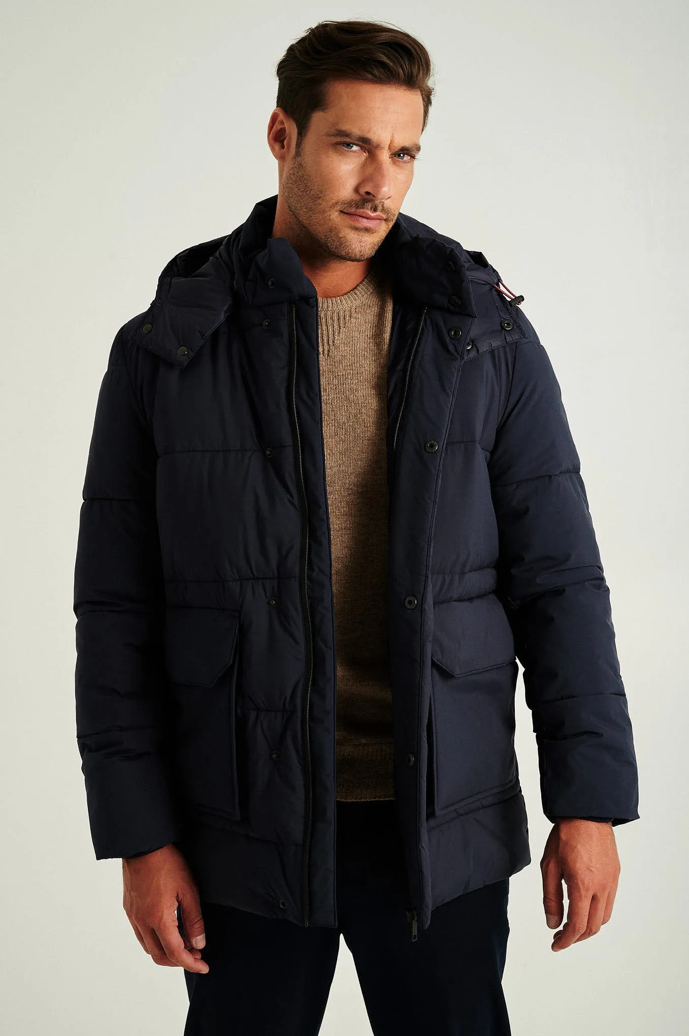 Men's recycled puff parka