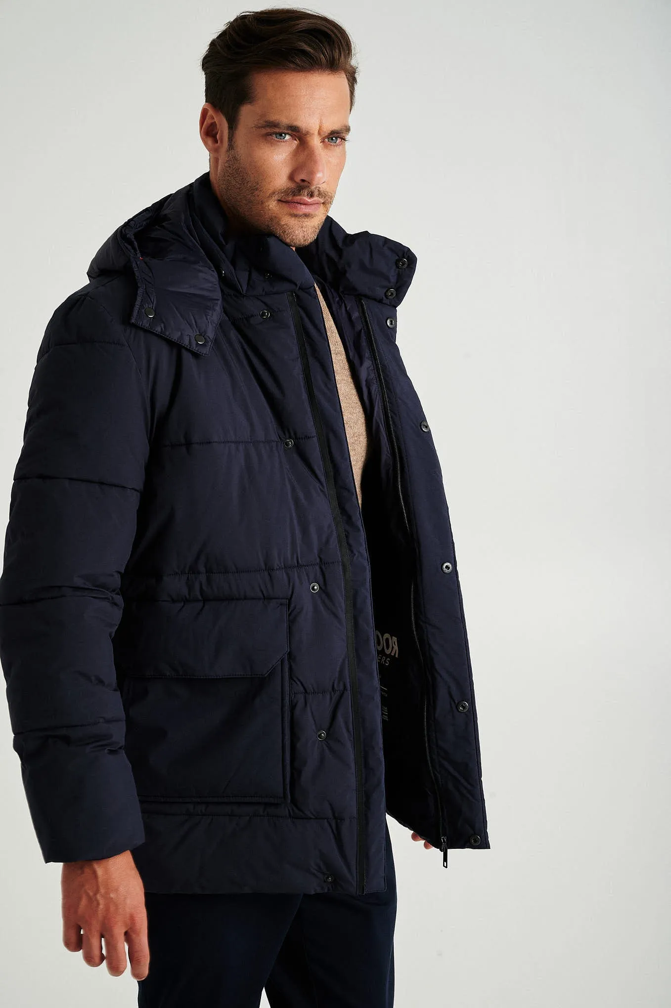 Men's recycled puff parka