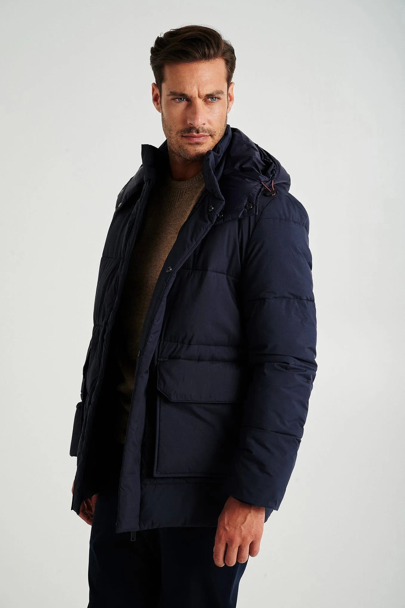 Men's recycled puff parka