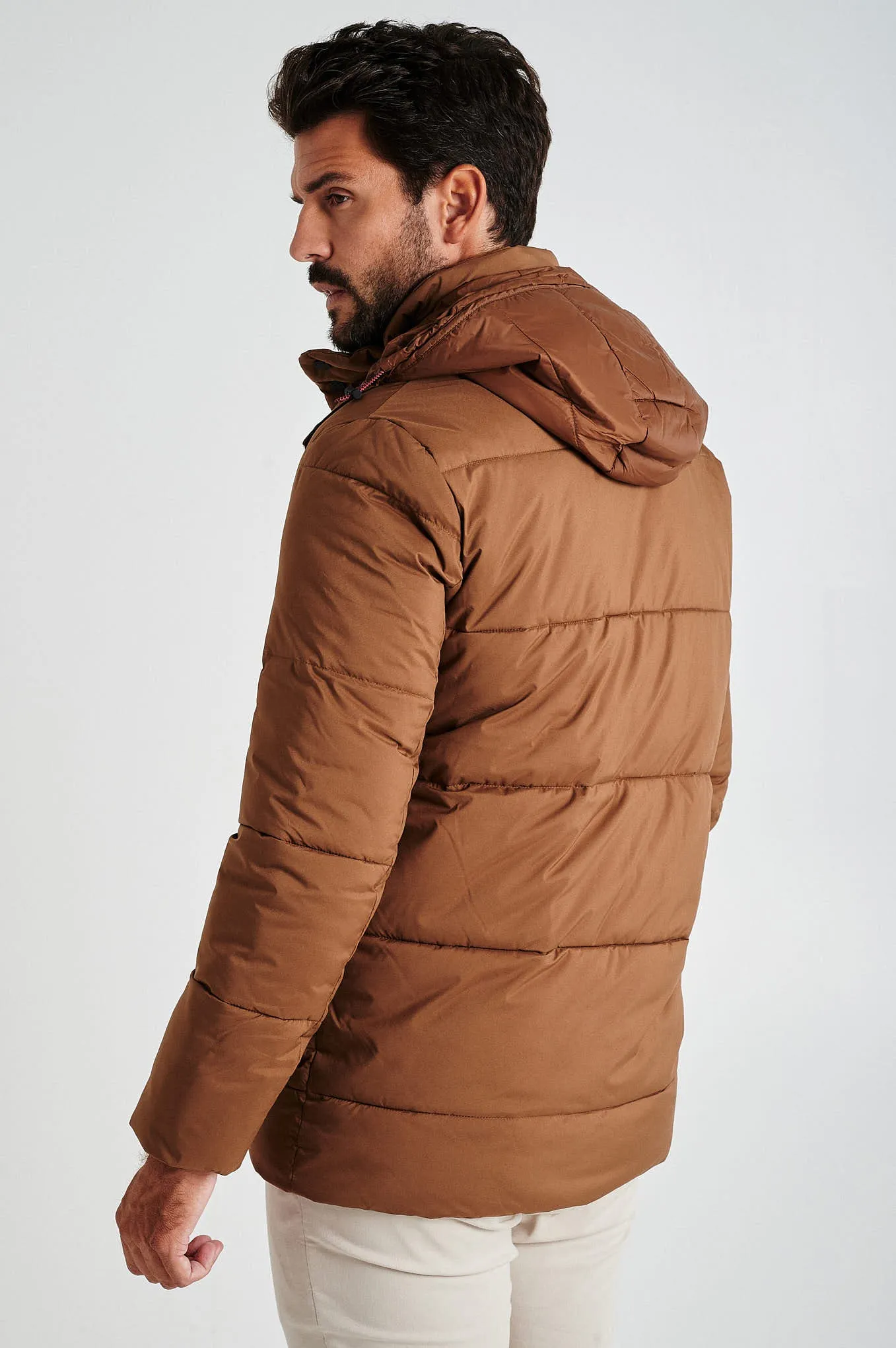 Men's recycled puff parka