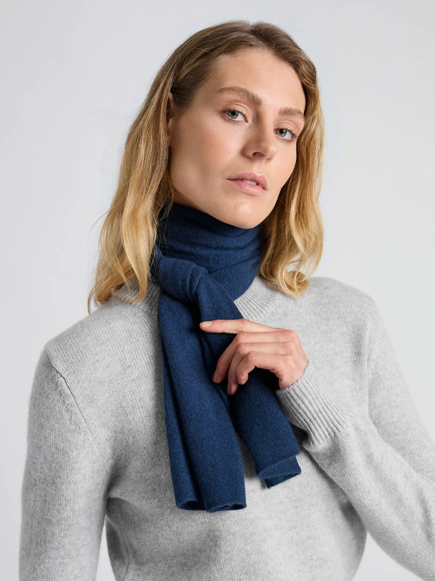 Mini scarf "Softy" - mountain blue