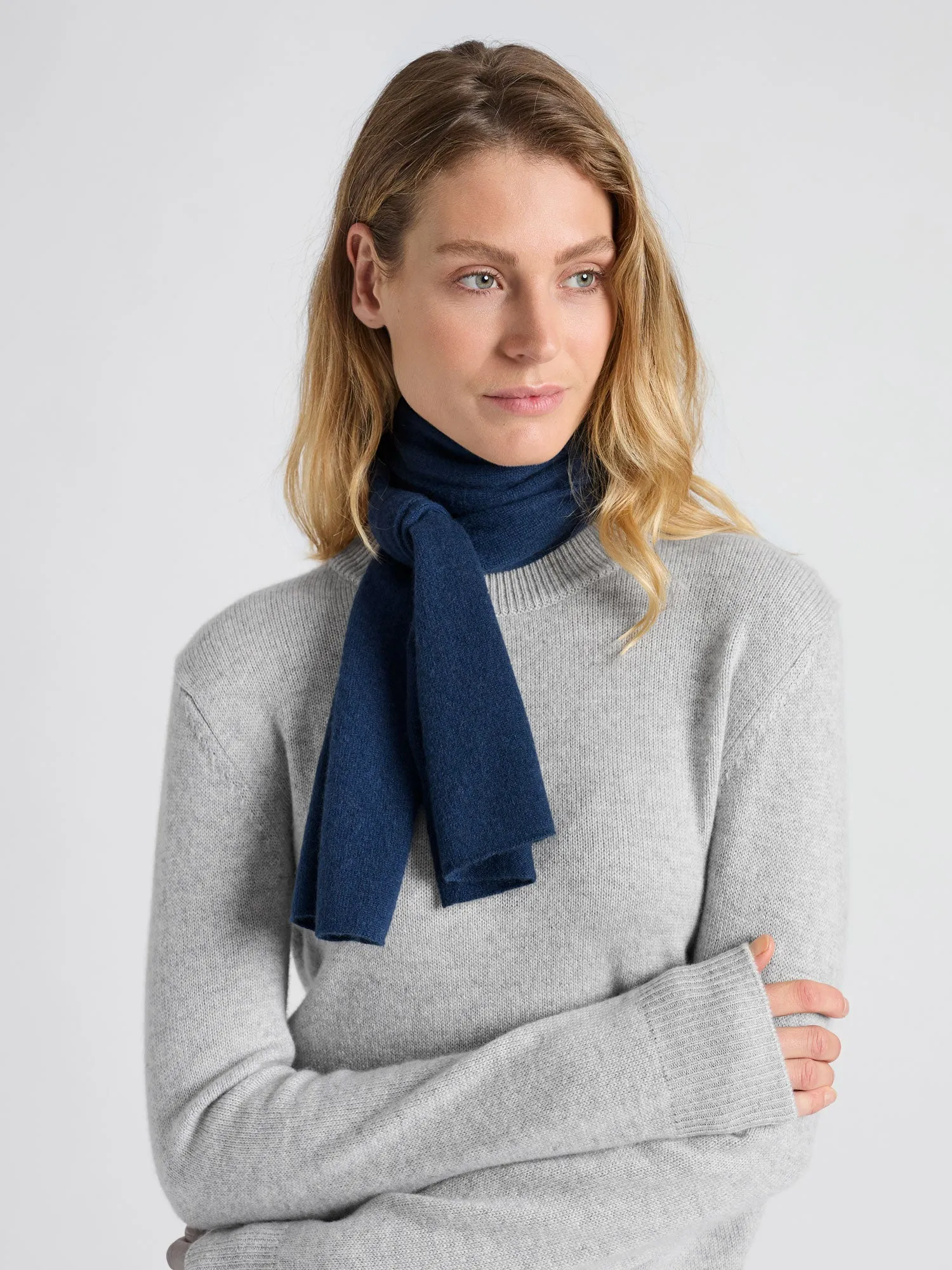 Mini scarf "Softy" - mountain blue