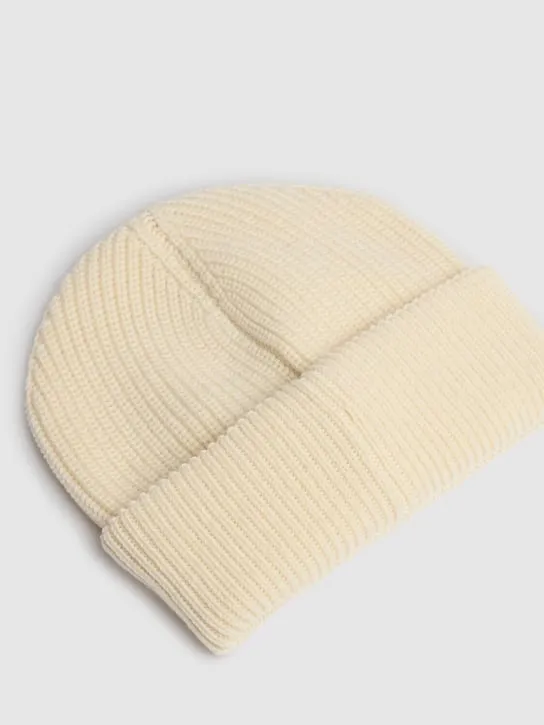 Moncler   Logo wool cordonet beanie 