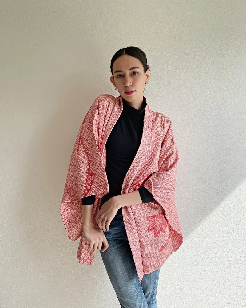 Mountain And Pine Shibori Haori Kimono Jacket