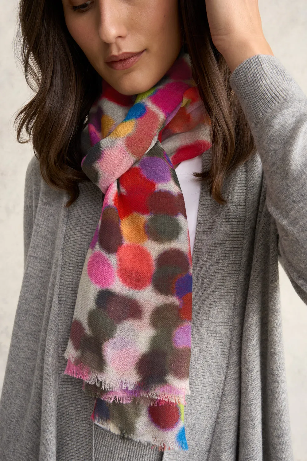 Multi Colour Spots Scarf