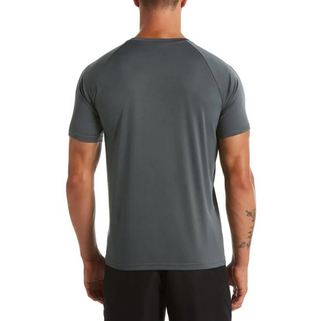 NIKE MEN'S ESSENTIAL HYDROGUARD SHORT SLEEVE TOP GREY