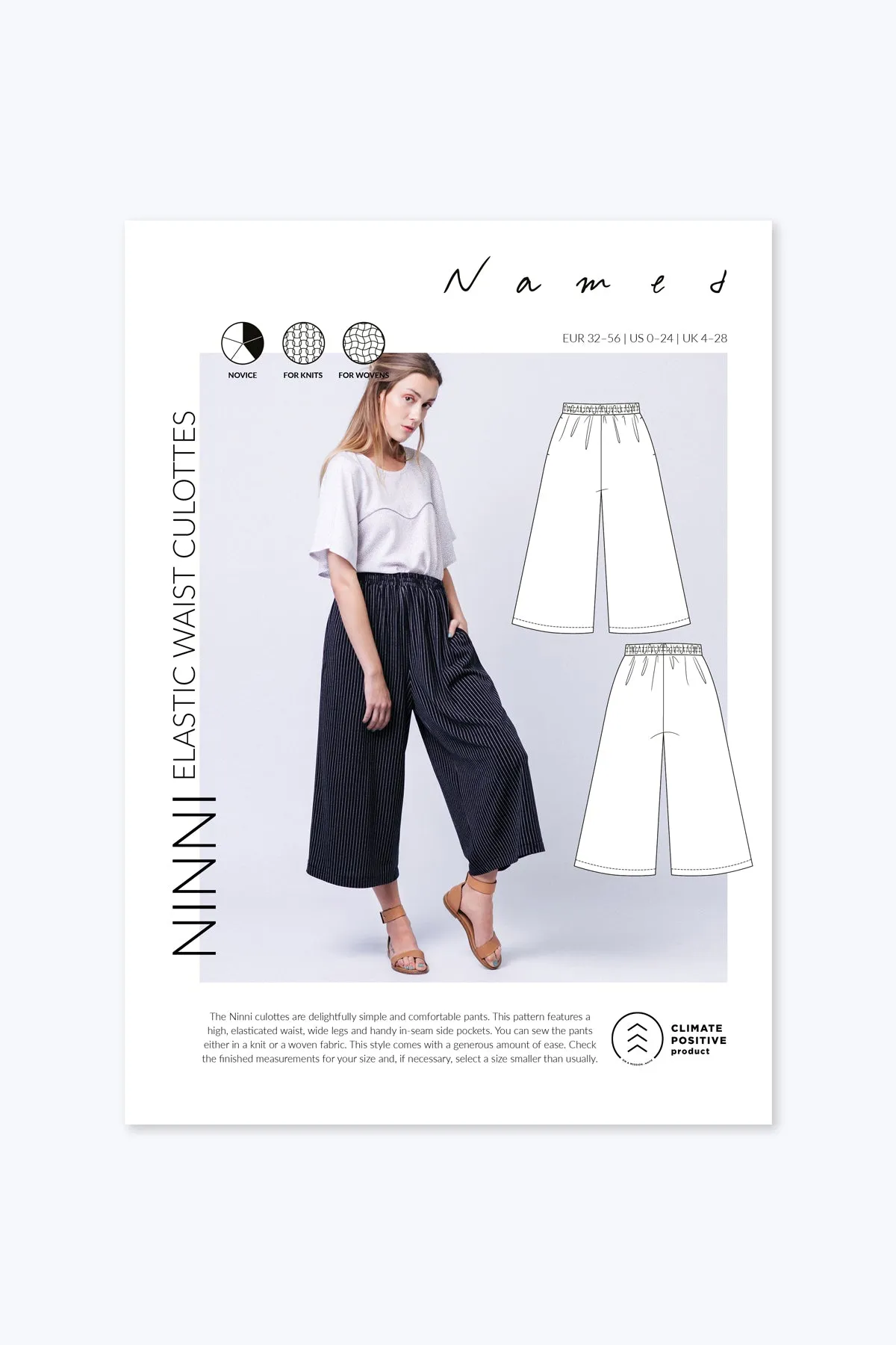 Ninni elastic waist culottes