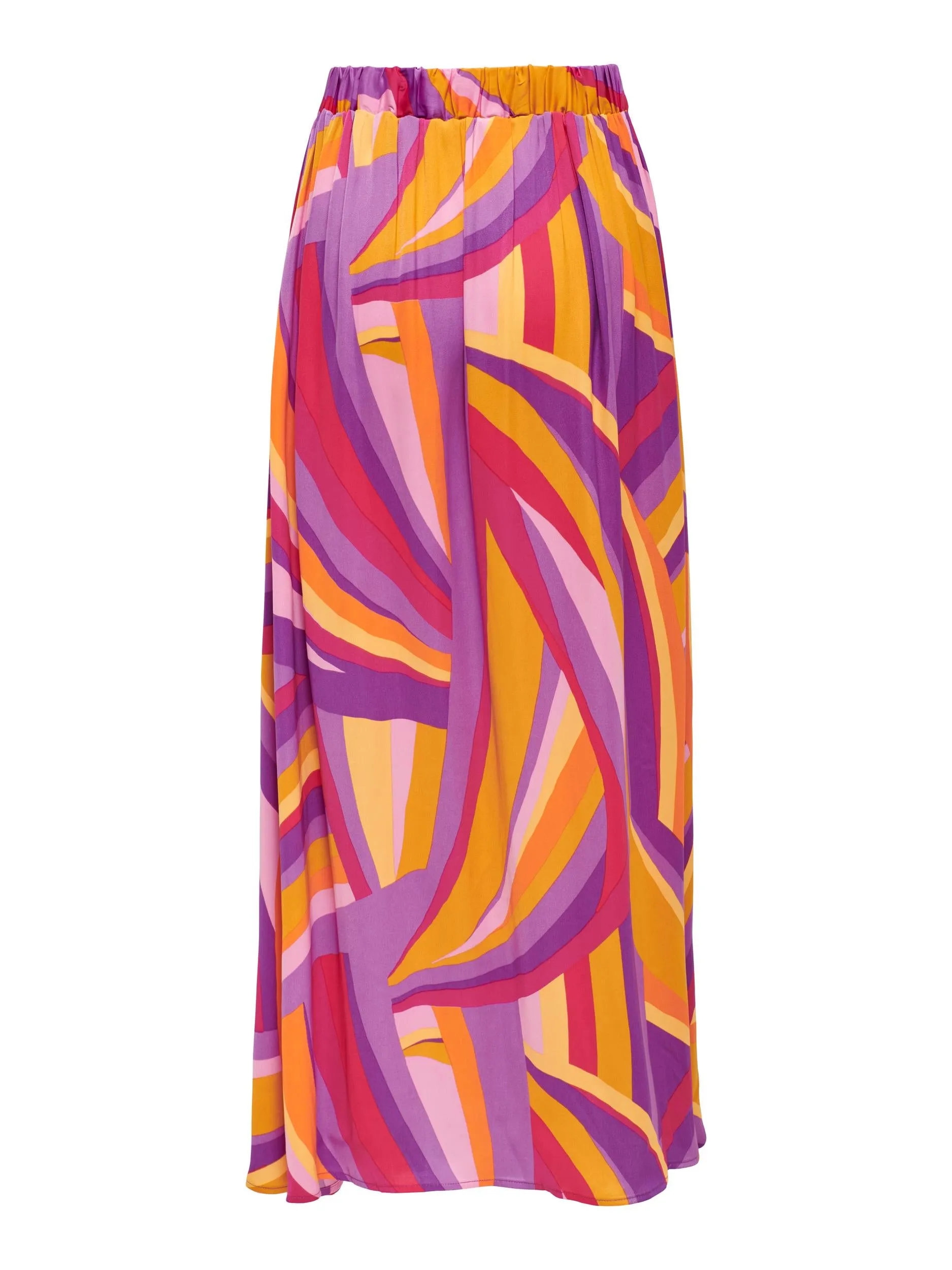 Only - Pink & Purple Bright Stripe Maxi Skirt