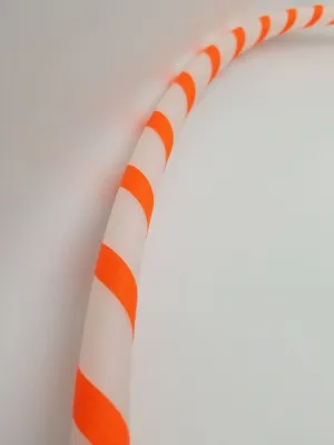 Orange Gaffer Spiral Budget Friendly Beginner Taped Hoop