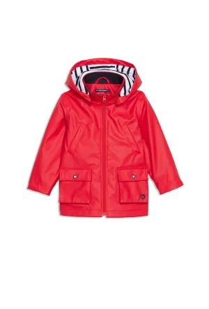 Pacifique parka for kids - waterproof, striped lining (TULIPE)