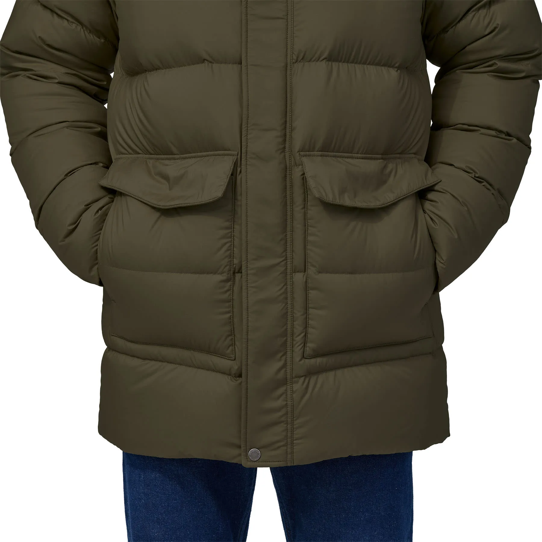 Patagonia Men&#x27;s Silent Down Parka Basin Green | Buy Patagonia Men&#x27;s Silent Down Parka Basin Green here | Outnorth