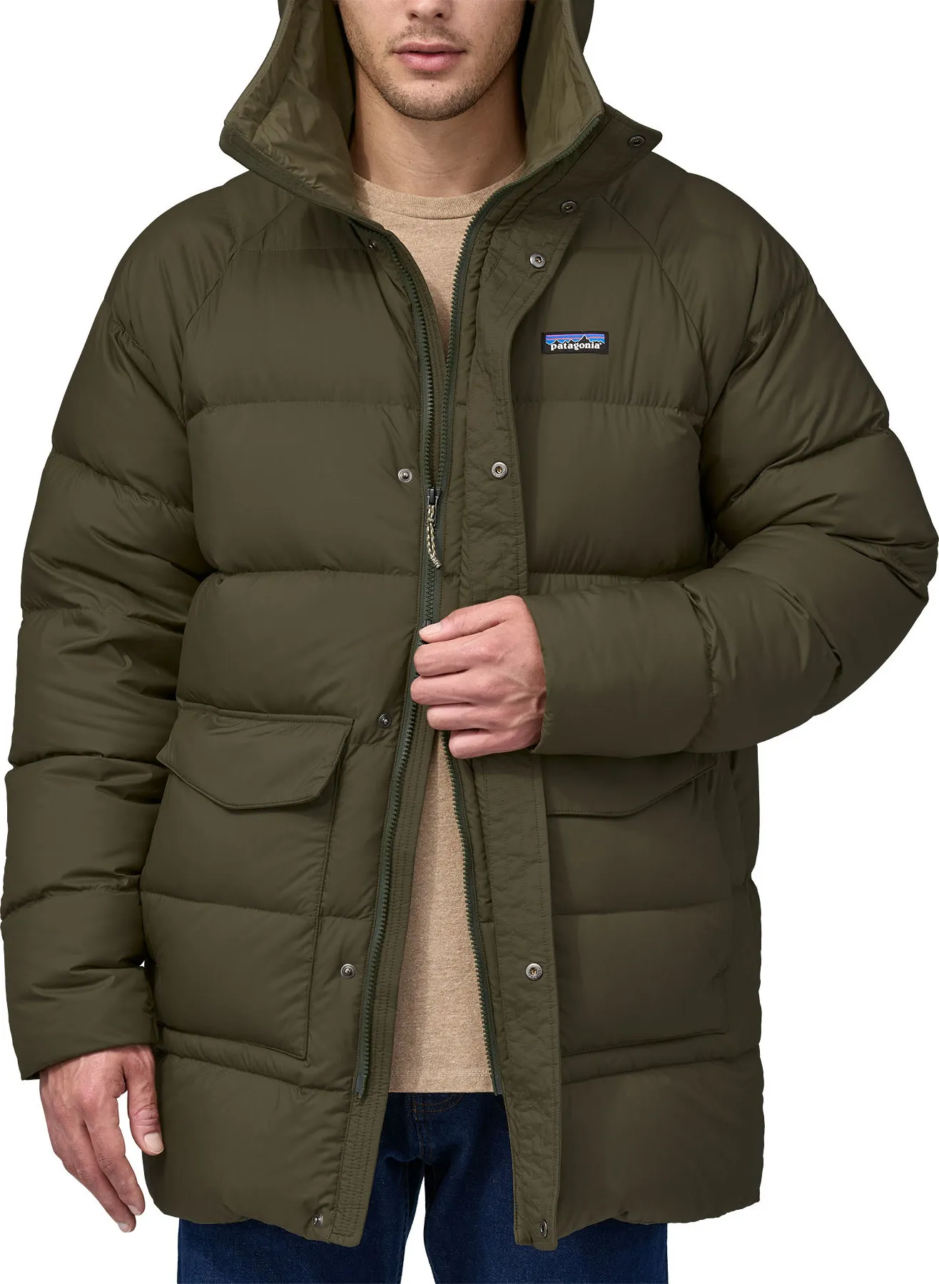 Patagonia Men&#x27;s Silent Down Parka Basin Green | Buy Patagonia Men&#x27;s Silent Down Parka Basin Green here | Outnorth