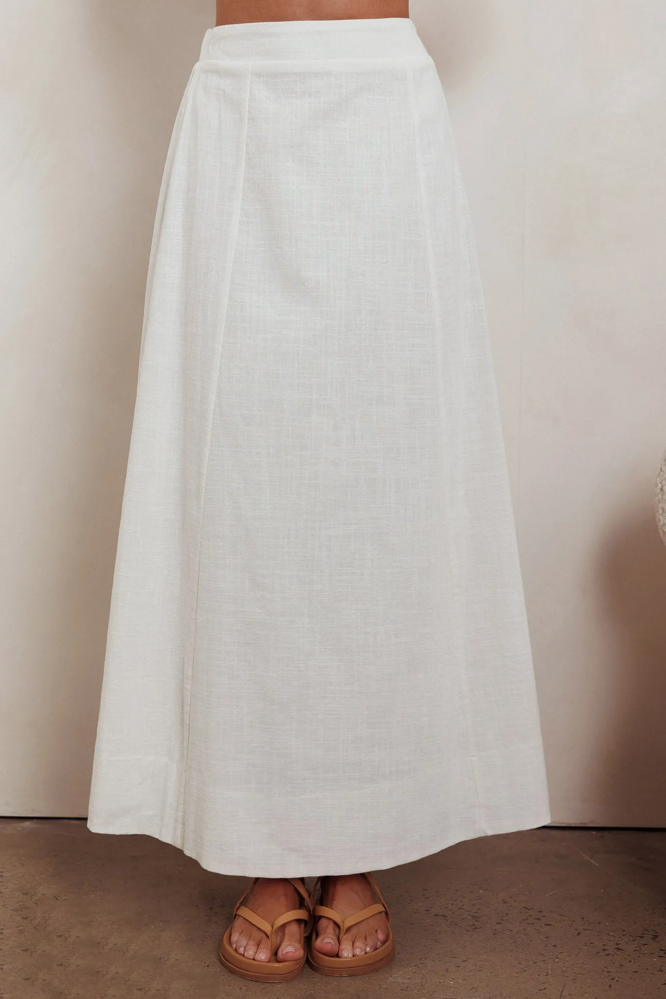 Payday A-Line Maxi Skirt Off White