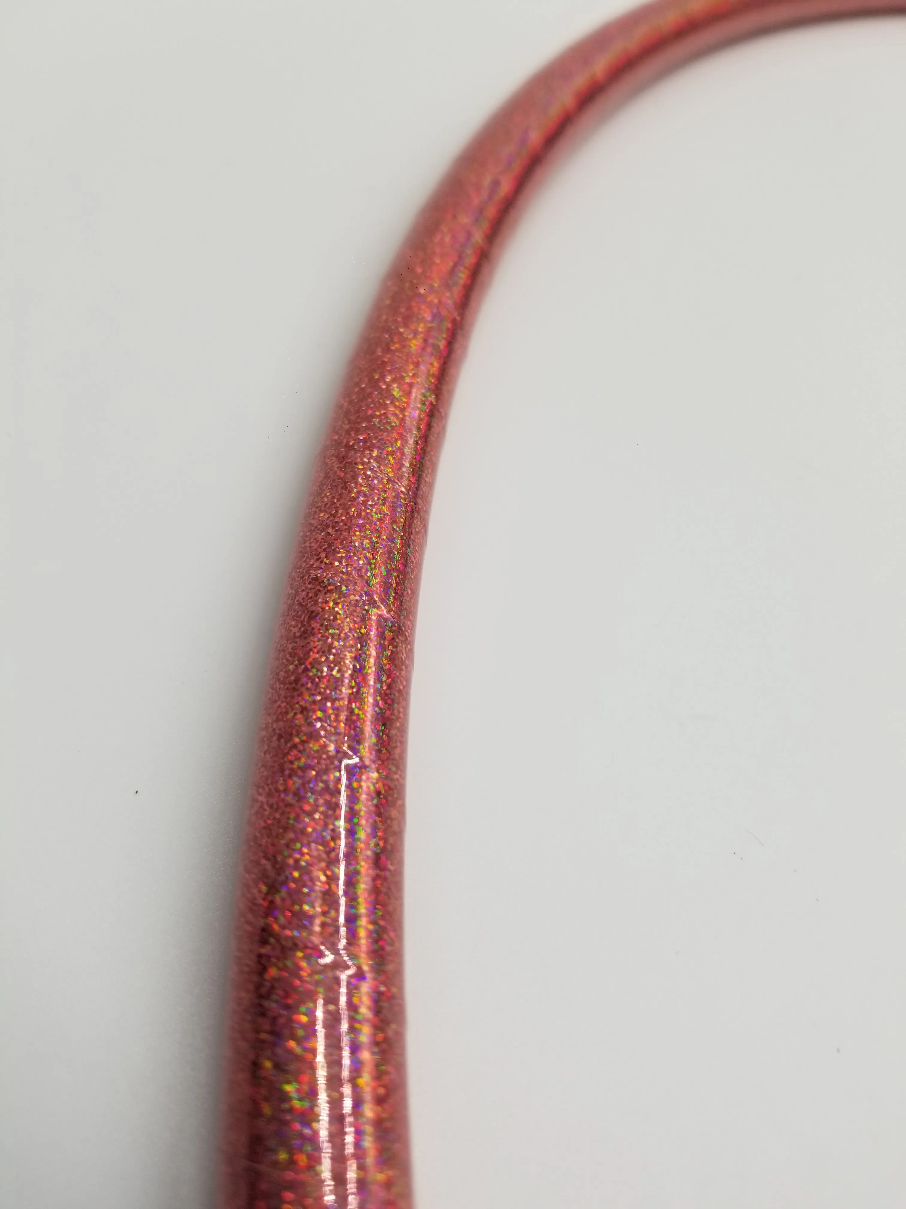 Pink Lily Holographic Glitter Hula Hoop Collapsible