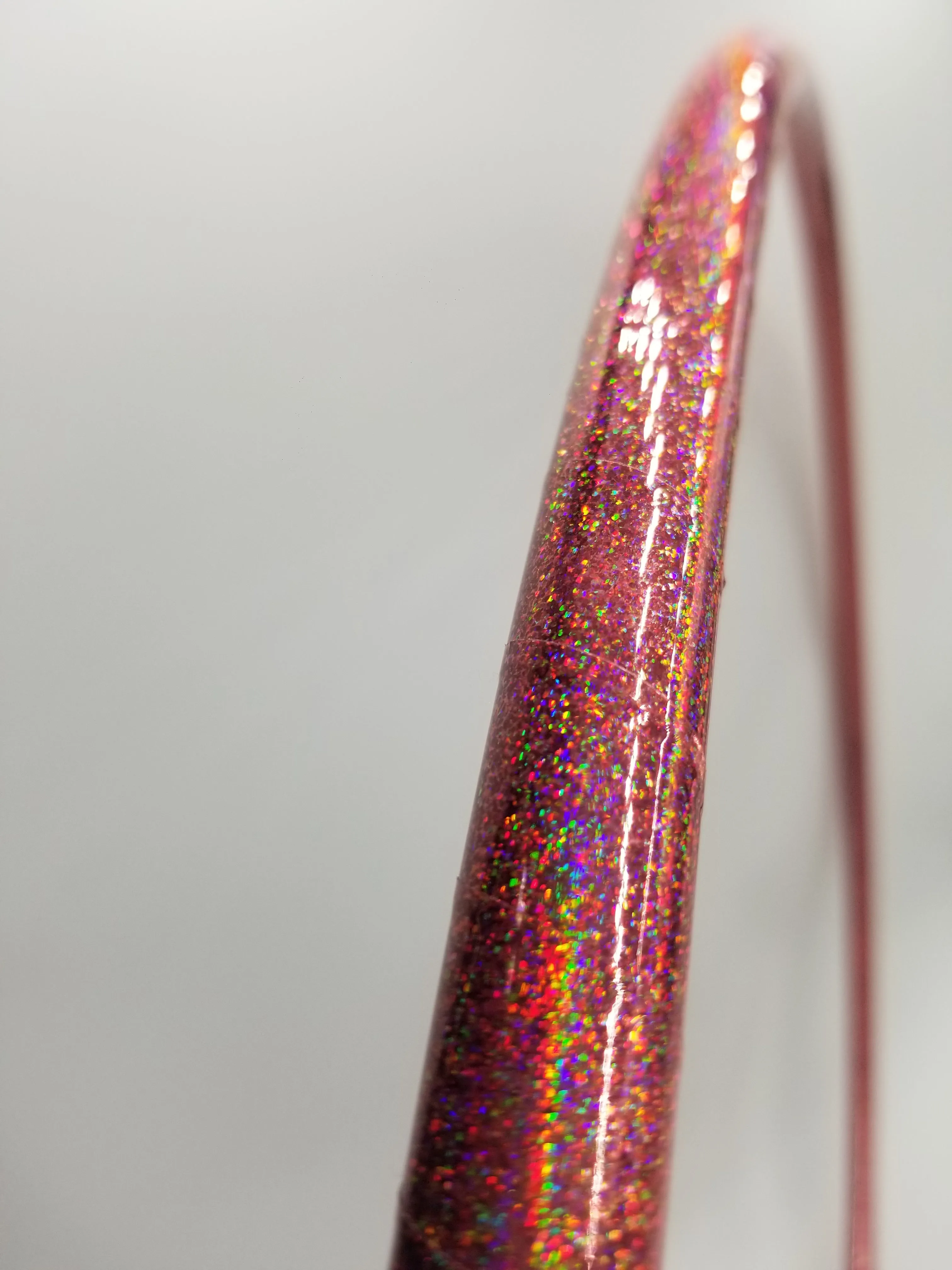 Pink Lily Holographic Glitter Hula Hoop Collapsible