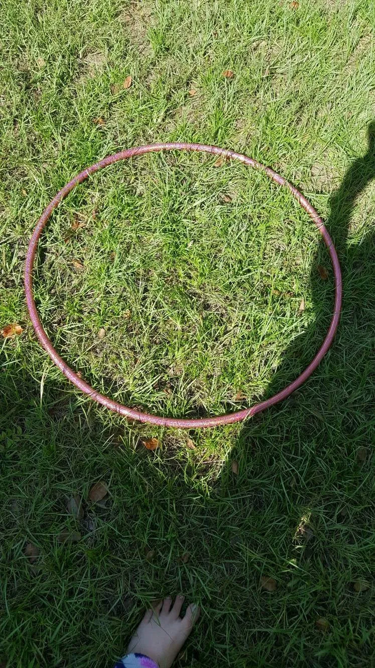 Pink Lily Holographic Glitter Hula Hoop Collapsible