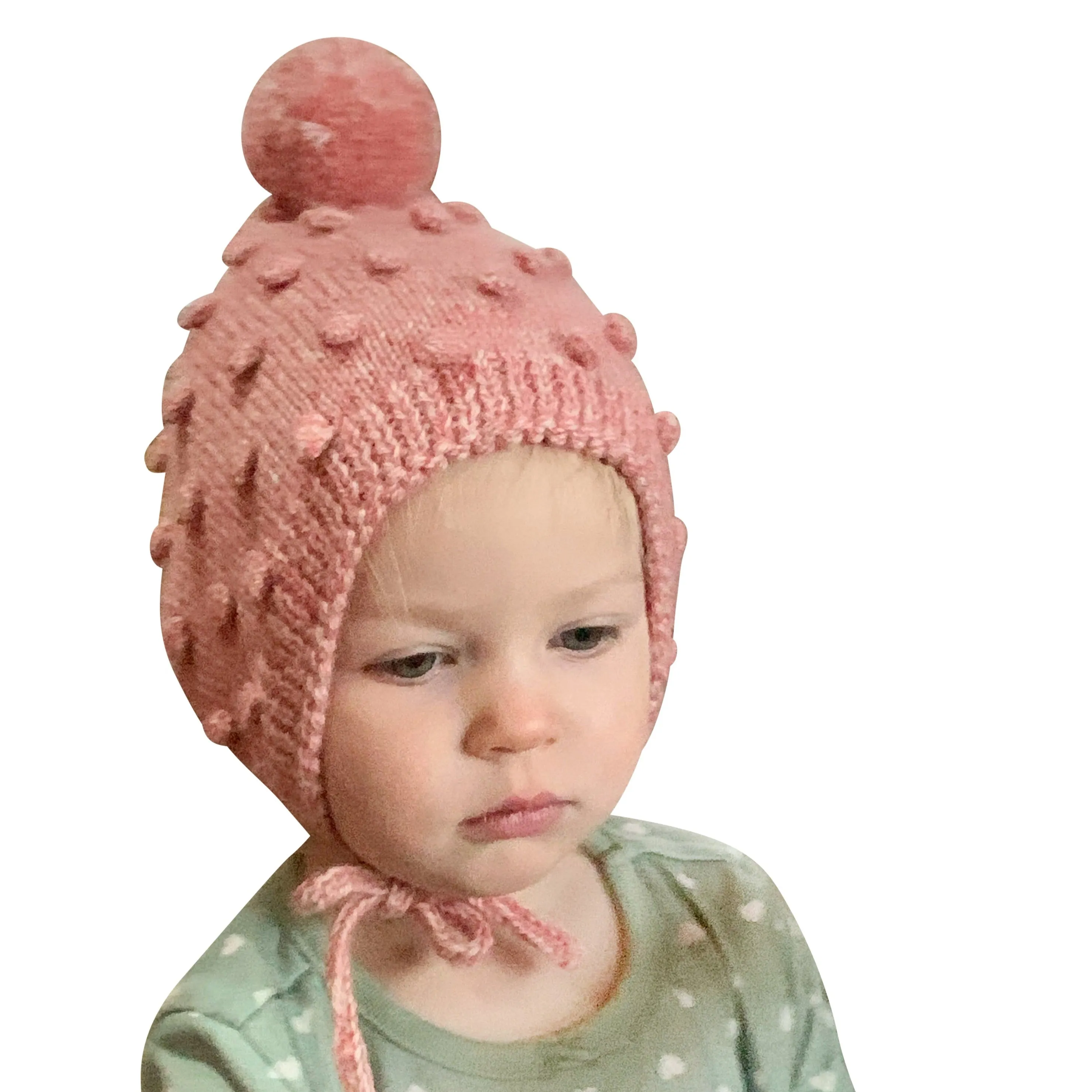 Pink Popcorn Bonnet