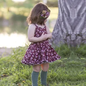 Pleated Suspender Braces Skirt