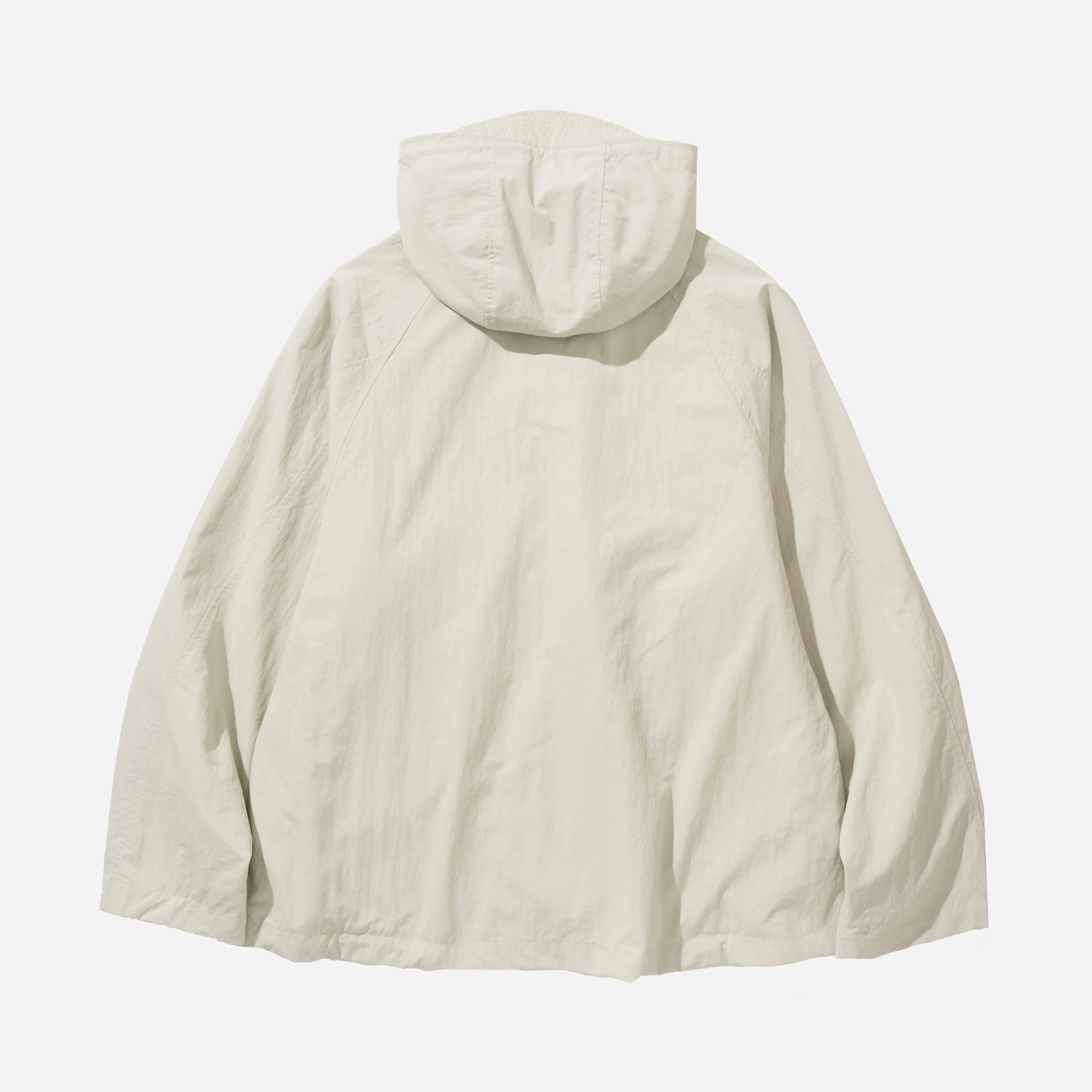 POCKET HOODED PARKA - ECRU