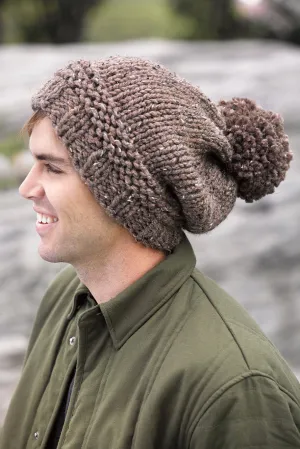 Pompoms Hat Pattern (Knit) - Version 4