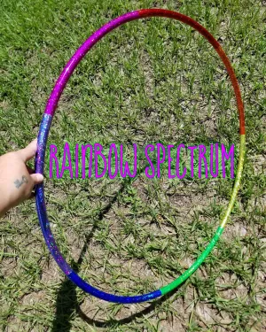 Rainbow Spectrum Taped Hoop