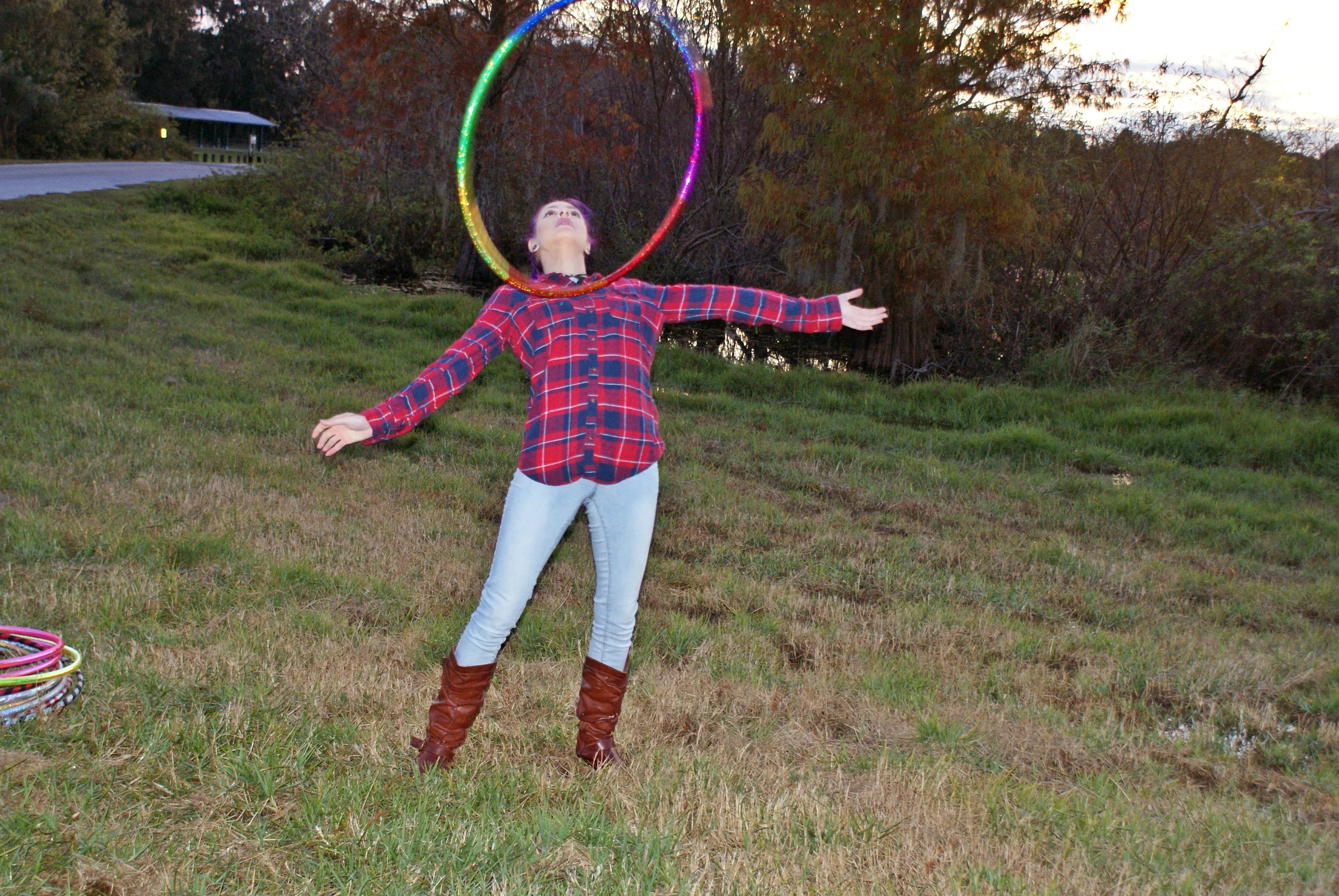 Rainbow Spectrum Taped Hoop