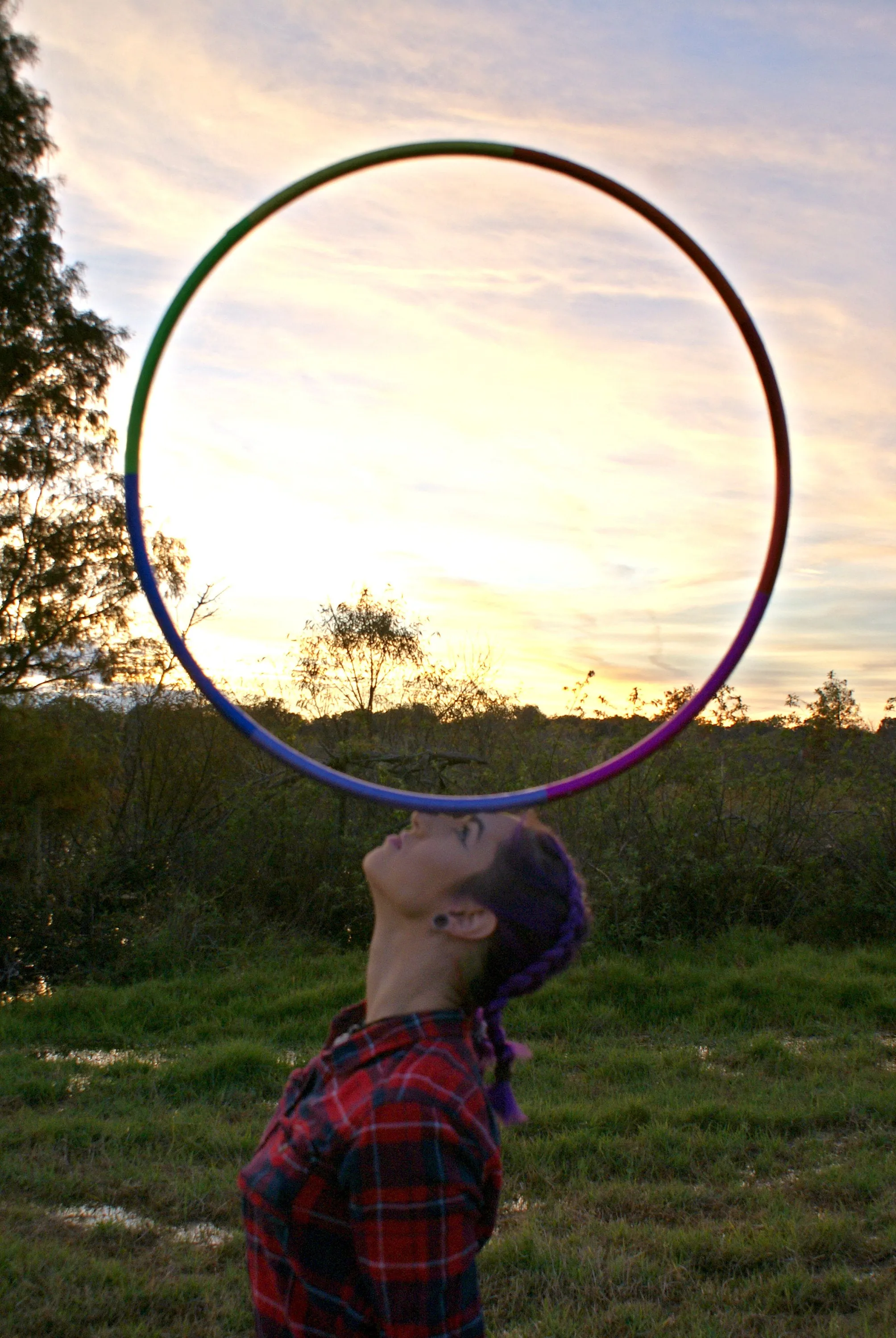 Rainbow Spectrum Taped Hoop