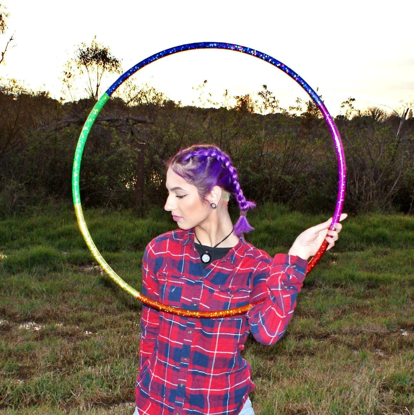 Rainbow Spectrum Taped Hoop