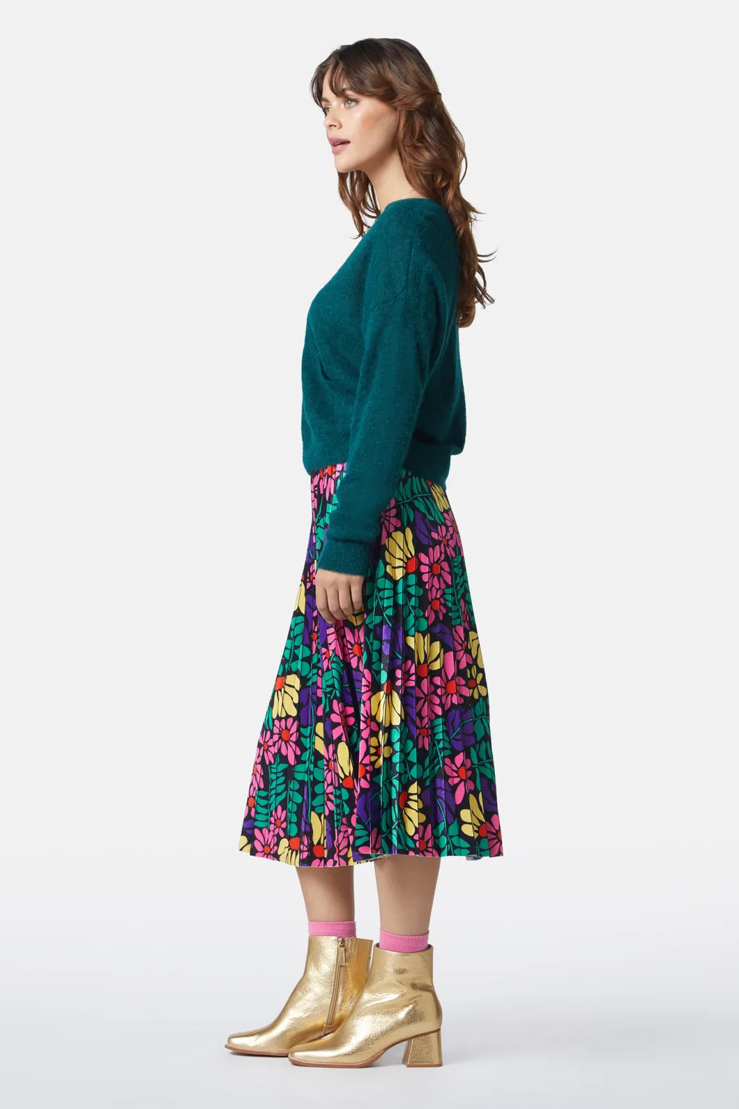 Rambling Pleat Skirt