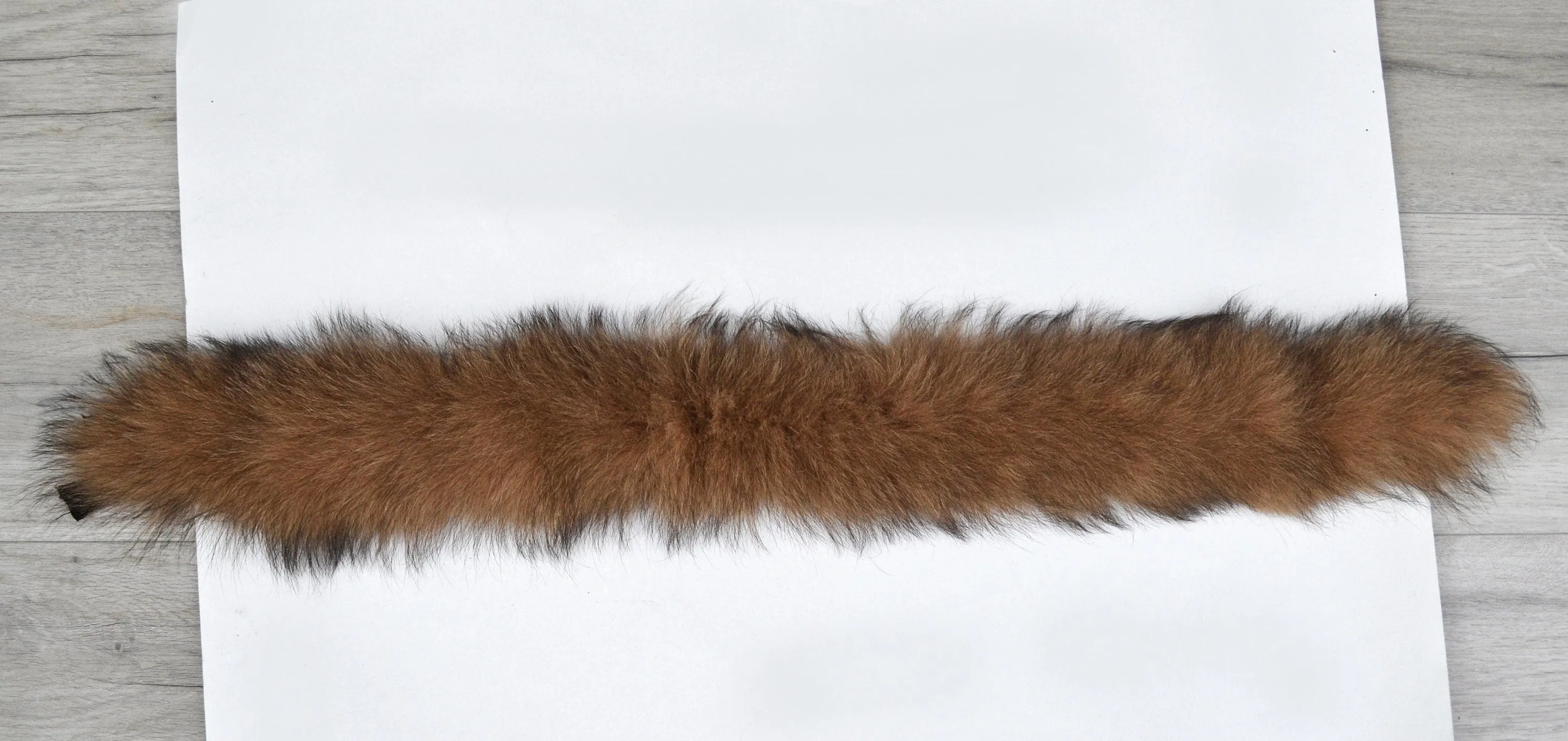 READY to SHIP, Real Fox Fur (Tail) Trim Hood, Fur collar trim, Fox Fur Collar, Fur Scarf, Fur Ruff, Fur Hood, Fur stripe, Coat Trim, Jacket