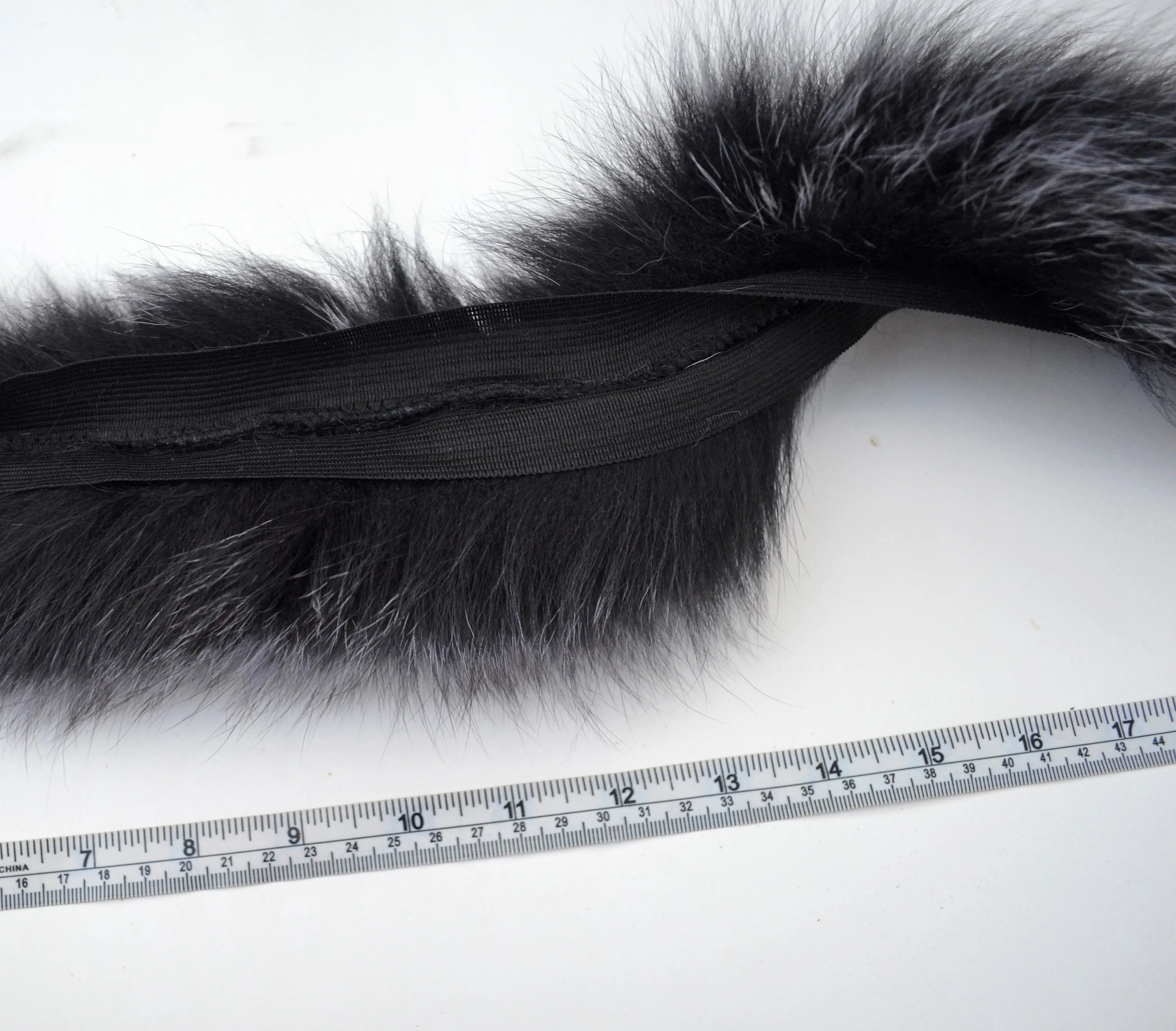 READY TO SHIP, Real Fox Fur (Tail) Trim Hood, Fur collar trim, Fox Fur Collar, Fur Scarf, Fur Ruff, Fur Hood, Fur stripe, Coat Trim, Purple