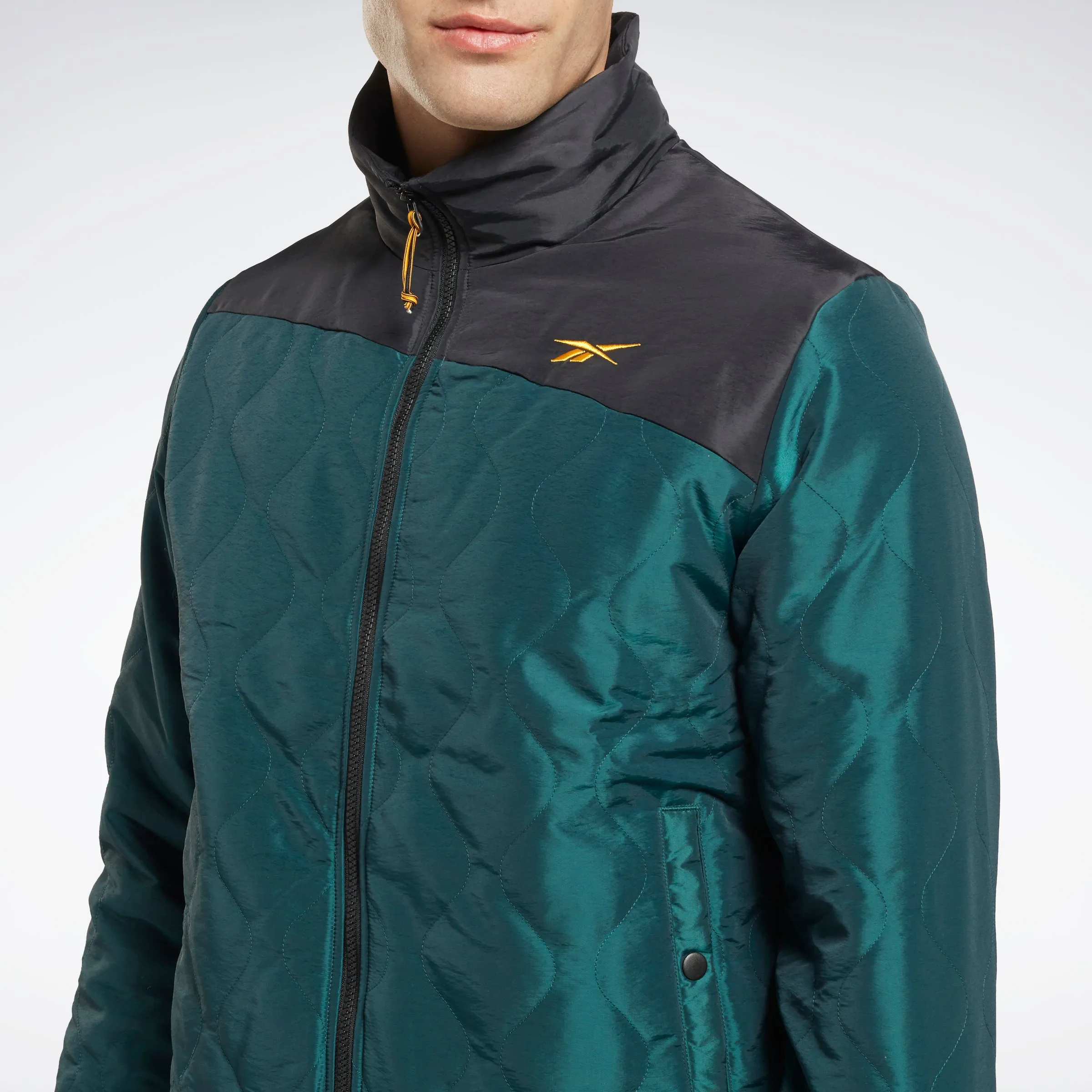 Reebok Apparel Men Thermowarm Graphene Padded Parka Forest Green