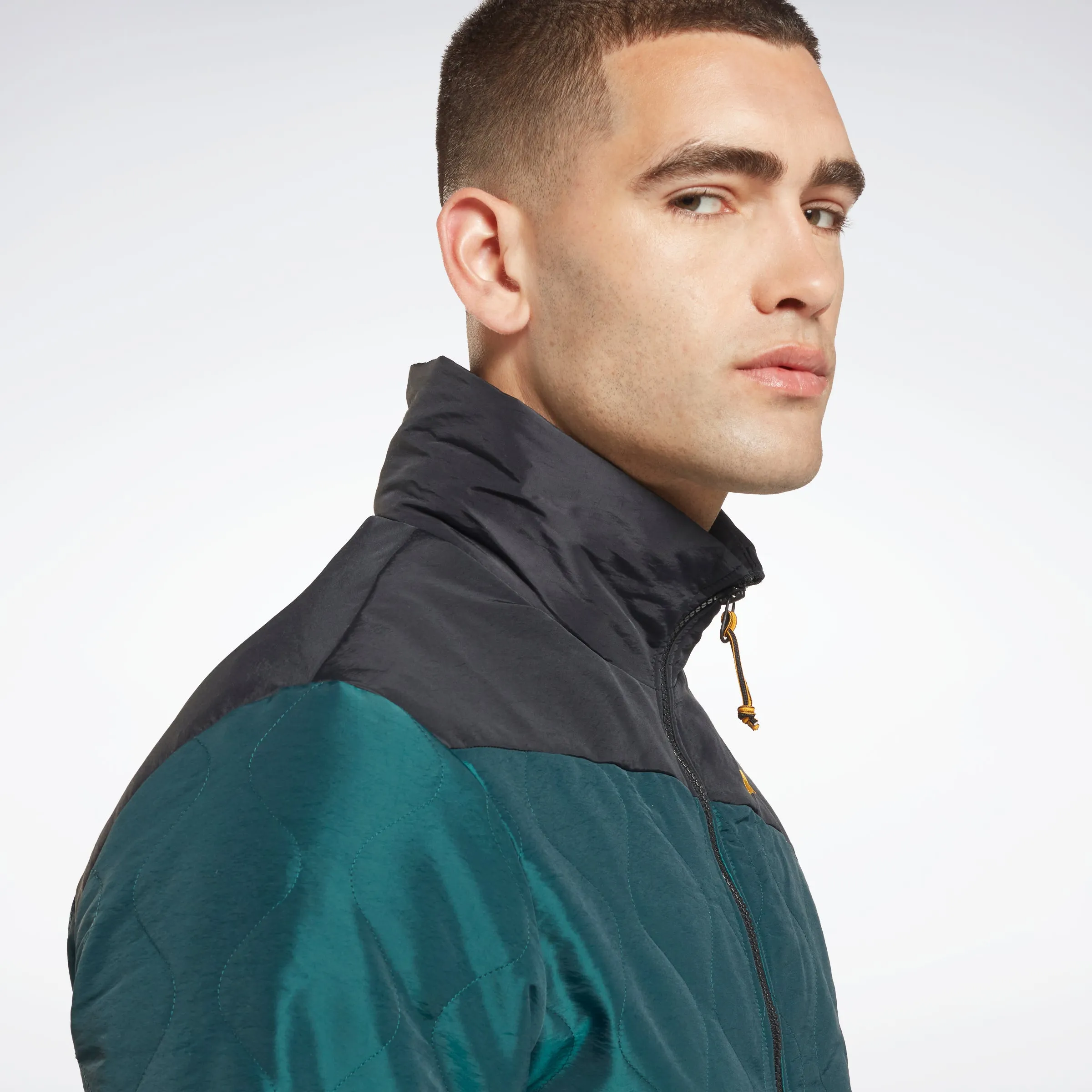 Reebok Apparel Men Thermowarm Graphene Padded Parka Forest Green