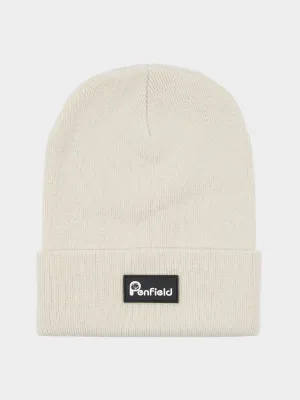 Reverse Badge Beanie in Marshmallow