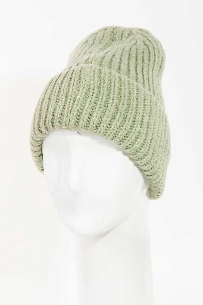 Ribbed Knit Beanie