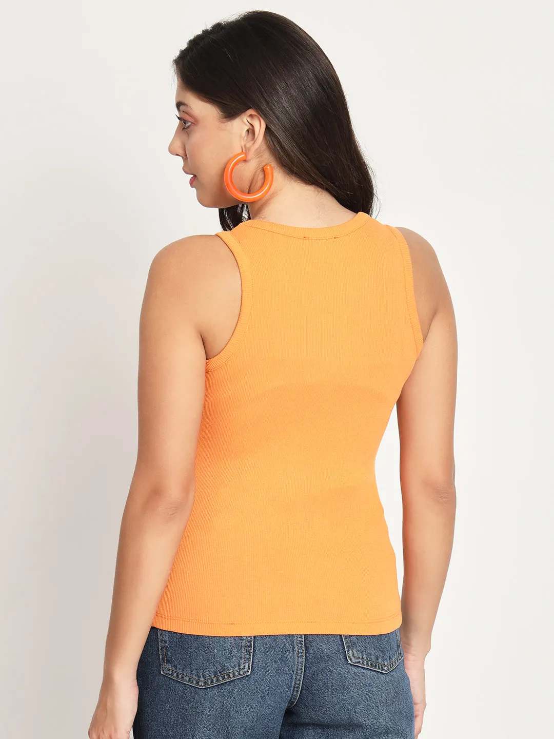 Round Neck Fitted Regular Top